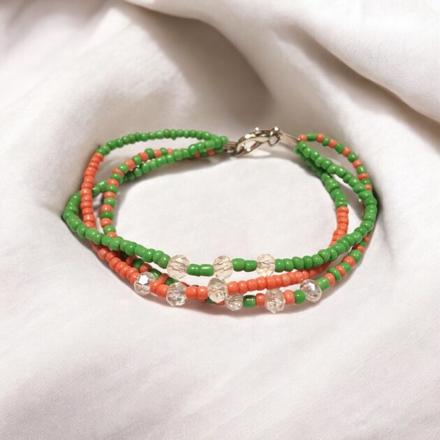 أسوارة خرز ناعم متعددة الألوان بروح طبيعية منعشة