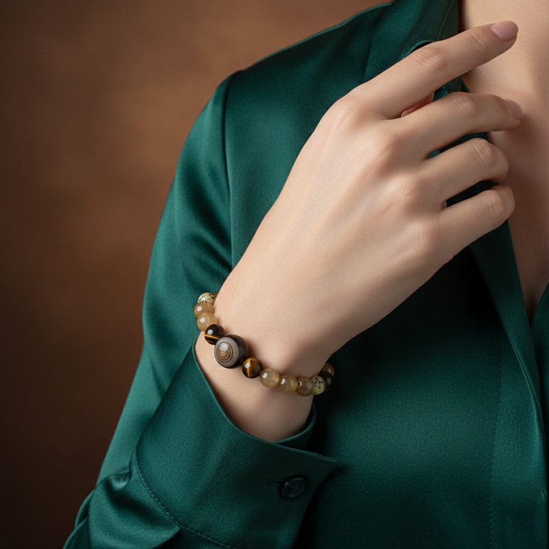 أسوارة حجر طبيعي بدرجات بنية